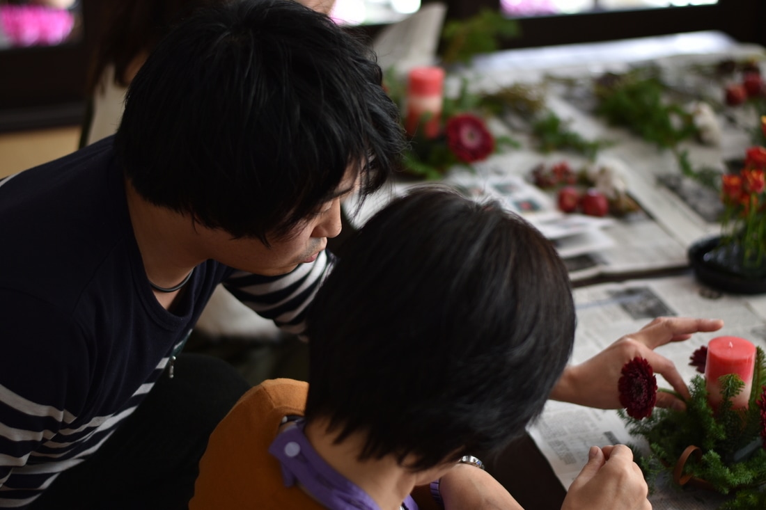 千葉県で人気のお花屋さんミルエクラの松戸さん。Gathering と銘打ったワークショップなどでもGAARUと協働。
